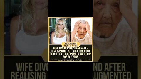 Wife divorces husband after realizing he used an AR filter of Pamela Anderson for 50 years #nft