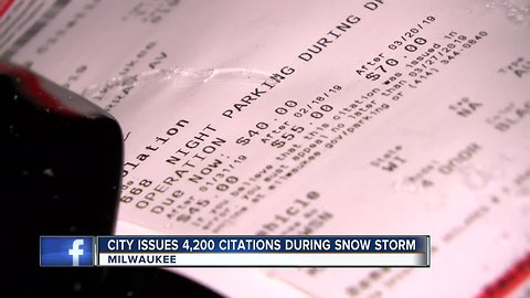 City of Milwaukee wrote $168,000 worth of parking tickets in weekend snowstorm