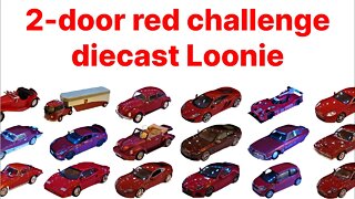 2-door red challenge - MY ANSWER TO diecast Loonie's challenge