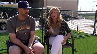 'It was a turning point': Brewers' Josh Lindblom discusses challenges of fatherhood