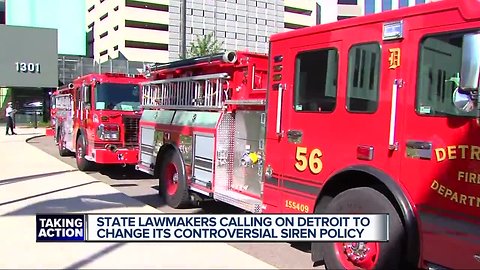 State lawmakers, Detroit firefighters' union discuss 'no lights, no sirens' policy