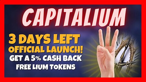 CapitaLIUM Launch Alert: Earn 5% Cashback & FREE Lium Tokens 🚨 Live Withdrawal 💰