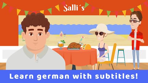 Deutsch lernen | Dialog | Essen bei Salli´s🍽🍺| Wortschatz | Verben