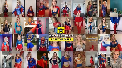 Rate the Girls: Best 40 Supergirl Cosplay Costume Contest - Video Wall #1 🦸💙 (Superman - DC) 4K