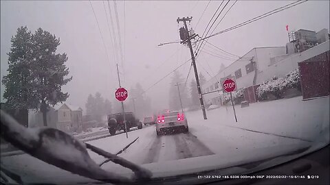 Ride Along with Q #378 - Snow Armageddon LOL (I drove with no studs/no chains) - Portland, OR