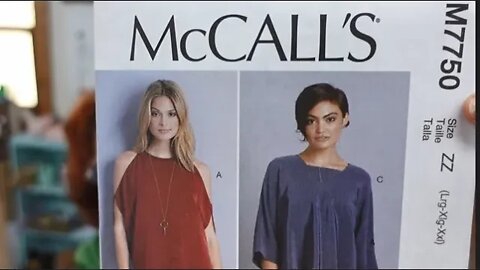 Sewing McCalls 7750 - Easy loose fitting top