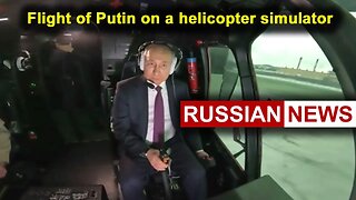 Flight of Putin on a helicopter simulator! Russia, Buryatia, Ulan-Ude, Ukraine