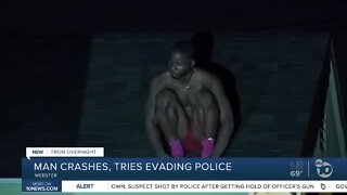Man leads officers on foot chase