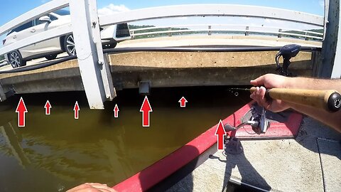 A TON of Crappie underneath this FLOODED Bridge!