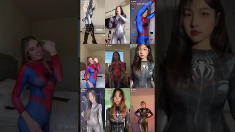 Best 40 Spiderman Spiderwoman Spidergirl Tiktok Cosplay Challenges (Marvel Comics) 🕷💖 #2 #shorts