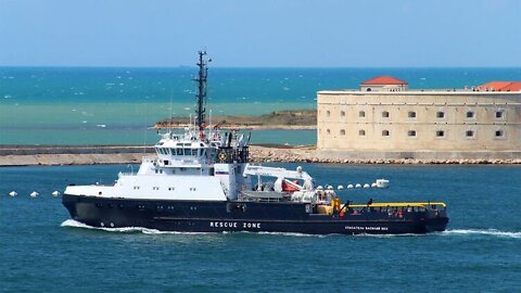 A rescue tug of the Black Sea Fleet was destroyed in the Black Sea today