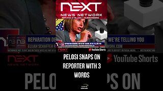 Pelosi SNAPS on Reporter with 3 Words #shorts