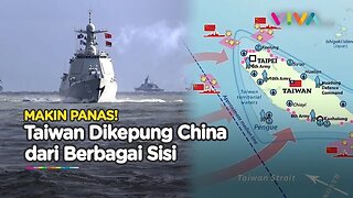 PANAS! Taiwan Makin Terhimpit Jet Tempur dan Kapal Perang China yang Tumpah Ruah