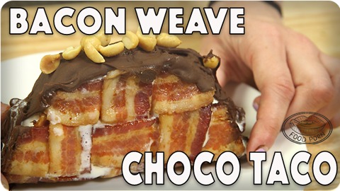 Bacon Weave Choco Taco