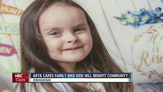 Family bike ride honors 4-year-old killed while riding bike and raises funds for Oshkosh community
