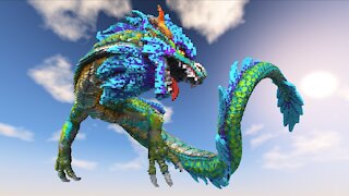 Minecraft Serpent Dragon Build