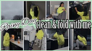 RAINY DAY CLEAN & FOLD WITH ME 2022 | ENTIRE APARTMENT CLEAN WITH ME + LAUNDRY MOTIVATION | ez tingz
