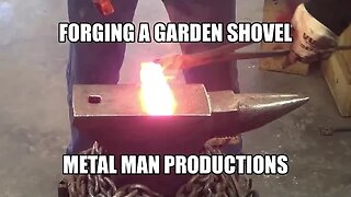 Forging a garden shovel