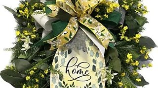 How to Make a Summer Evergreen Swag with Florals | Hard Working Mom |How to