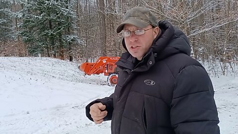 Tractor Snow Traction Test - Kubota L3901 - R4 tires - 1k ballast