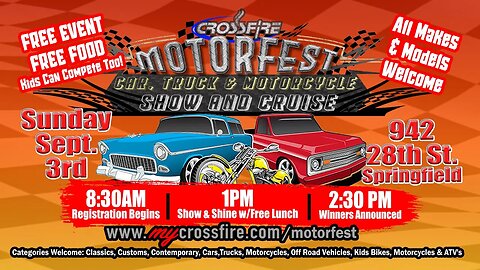 Motorfest Sunday (11 am Service) | Crossfire Healing House