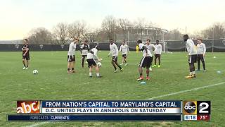 D.C. United to play in Annapolis