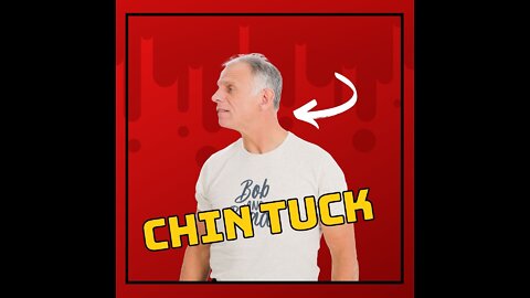 Chin tuck with over pressure for neck pain