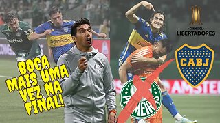 Boca elimina o Palmeiras e se torna maior finalista da LIBERTADORES
