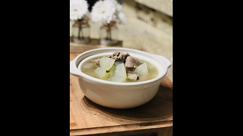 Pork Ribs Soup with Wintermelon 冬瓜排骨汤