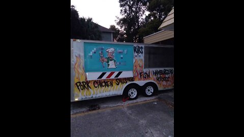 2009 - 8.5' x 16' Mobile Barbecue Food Concession Trailer for Sale in Florida