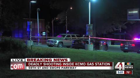 Man found dead in gas station at 59th Street and Swope Parkway