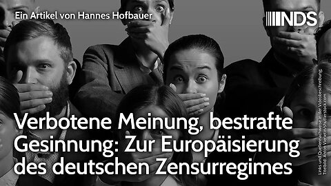 Verbotene Meinung, bestrafte Gesinnung: Zur Europäisierung des deutschen Zensurregimes | H. Hofbauer