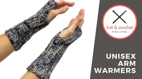 Unisex Arm Warmer Free Crochet Pattern Workshop