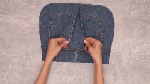 DIY: old jeans CLUTCH BAG