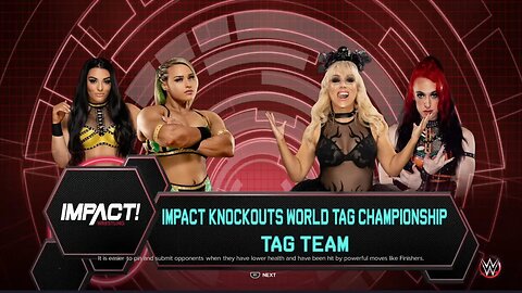 Impact Wrestling Jordynne Grace & Deonna Purrazzo vs The Coven for the Knockouts Tag Team Titles