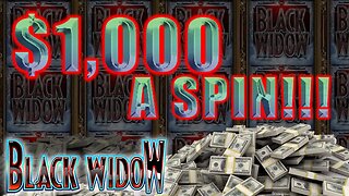 $1,000 SPINS ON HIGH LIMIT SLOTS 🕸️ Massive Black Widow Jackpots!