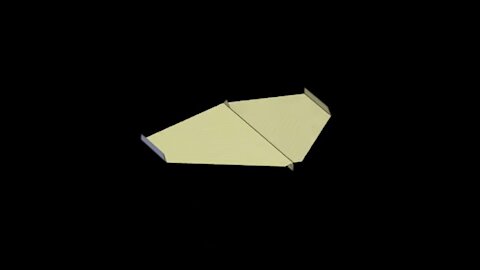 Sky King (2021 World Record) Paper Airplane: Alternative 3D Folding