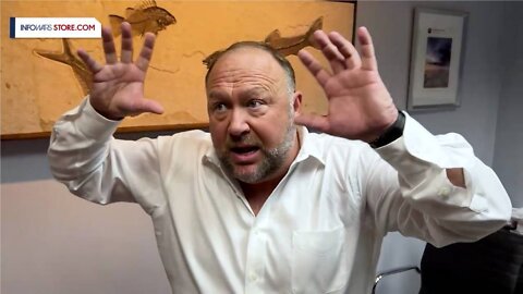Alex Jones Gives A Tour Of His Office