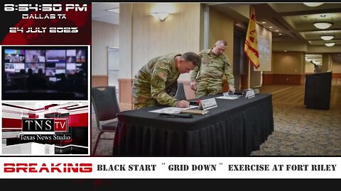 DEVELOPING: Black Start "Grid Down" Exercise at Fort Riley