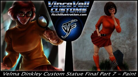 Velma Dinkley Custom Statue Part 7 Final Paint Up