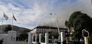 WATCH: Fire at South Africa's Parliament flares up