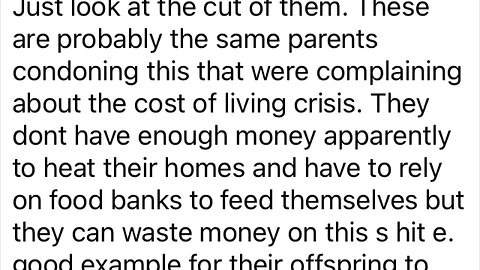 People are making the point that we keep getting told people cannot afford food yet can buy cans
