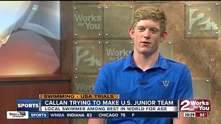 Bishop Kelley Swimmer Patrick Callan qualifies for U.S. Junior World Championship team