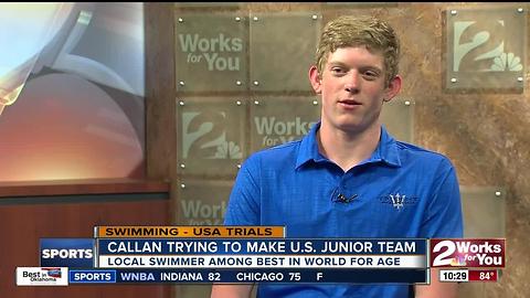 Bishop Kelley Swimmer Patrick Callan qualifies for U.S. Junior World Championship team