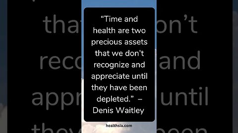 Time and Health Quotes