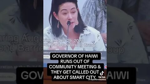 Lahaina Maul Fires meeting Citizens NOT happy