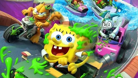 NOVO Bob Esponja é IGUAL MARIO KART - Nickelodeon Kart Racers 3