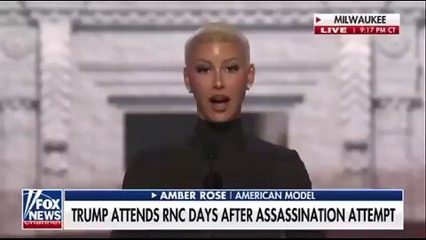 Former Democrat celebrity Amber Rose Gives Powerful Speech At RNC
