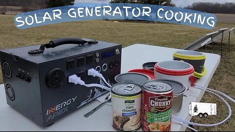 Portable Power Station Cooking in a Small Crock Pot