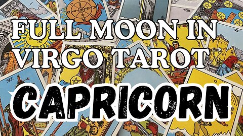Capricorn ♑️ - Why so serious? Full Moon 🌕 in Virgo tarot reading #capricorn #tarotary #tarot